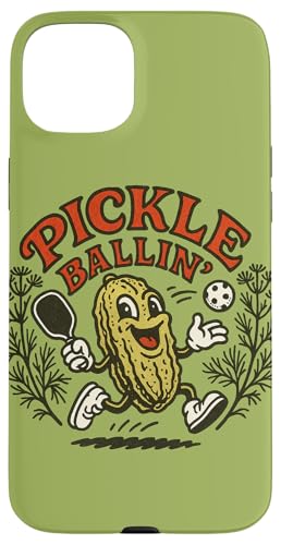 Pickleball Pickle Pickle Ballin Drink Hülle für iPhone 15 Plus von Cat Snugg
