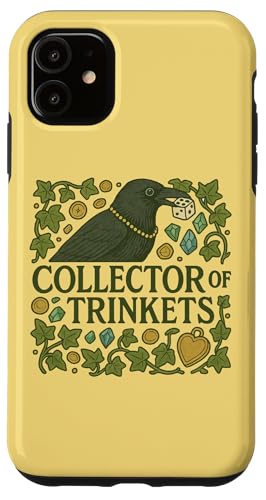 Sammler von Schmuckstücken Illustration Crow Art Hülle für iPhone 11 von Cat Snugg