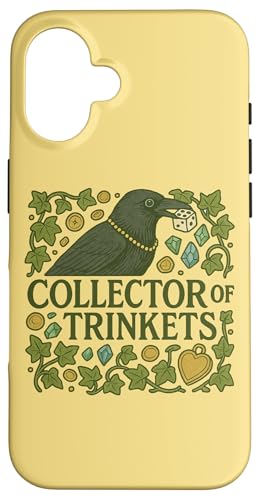 Sammler von Schmuckstücken Illustration Crow Art Hülle für iPhone 16 von Cat Snugg
