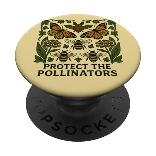 Schützen Sie die Bestäuber Schmetterling Kunst PopSockets Klebender PopGrip Schützen Sie die Bestäuber Schmetterling Kunst PopSockets Klebender PopGrip von Cat Snugg