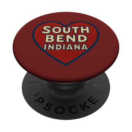 South Bend Indiana Illustration Ich liebe South Bend PopSockets Klebender PopGrip South Bend Indiana Illustration Ich liebe South Bend PopSockets Klebender PopGrip von Cat Snugg