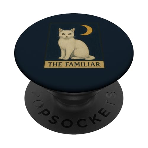 The Familiar Cat Tarotkarte Illustration Cat Lady PopSockets Klebender PopGrip von Cat Snugg