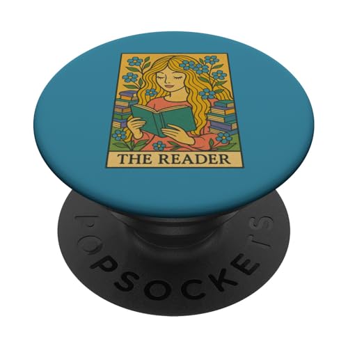 The Reader Tarotkarte Art Readers Design Reading Girl PopSockets Klebender PopGrip The Reader Tarotkarte Art Readers Design Reading Girl PopSockets Klebender PopGrip von Cat Snugg