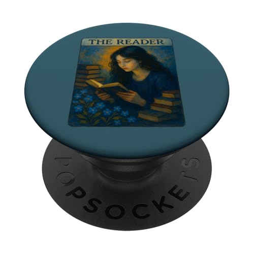 The Reader Tarotkarte Art Readers Design Reading Girl PopSockets Klebender PopGrip The Reader Tarotkarte Art Readers Design Reading Girl PopSockets Klebender PopGrip von Cat Snugg