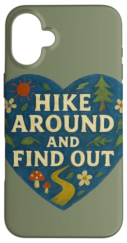 Wanderung und Finden Sie heraus, Illustration Wanderer Kunstwerk Hülle für iPhone 16 Plus von Cat Snugg