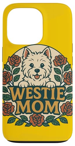 Westie Mom West Highland White Terrier Kunstwerk White Westie Hülle für iPhone 13 Pro von Cat Snugg