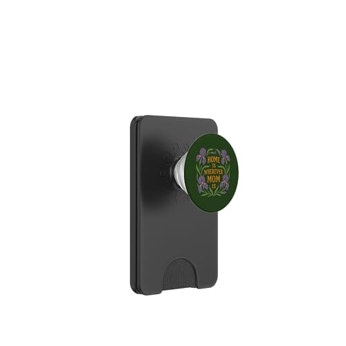 Zuhause ist wo Mama ist Muttertag PopSockets PopWallet für MagSafe von Cat Snugg