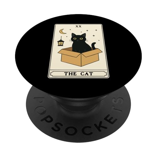 The Cat Tarotkarte Katze in Box Mystic Funny Cat PopSockets Klebender PopGrip The Cat Tarotkarte Katze in Box Mystic Funny Cat PopSockets Klebender PopGrip von Cat Tarot Card Designs