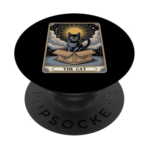 The Cat Tarotkarte Katze in Box Mystic Funny Cat PopSockets Klebender PopGrip The Cat Tarotkarte Katze in Box Mystic Funny Cat PopSockets Klebender PopGrip von Cat Tarot Card Designs