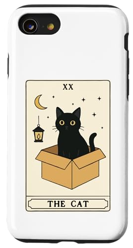 The Cat Tarotkarte Katzenliebhaber Lustige Katze Hülle für iPhone SE (2020) / 7 / 8 von Cat Tarot Card Designs
