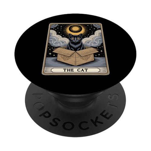 The Cat Tarotkarte Katzenliebhaber Lustige Katze PopSockets Klebender PopGrip The Cat Tarotkarte Katzenliebhaber Lustige Katze PopSockets Klebender PopGrip von Cat Tarot Card Designs