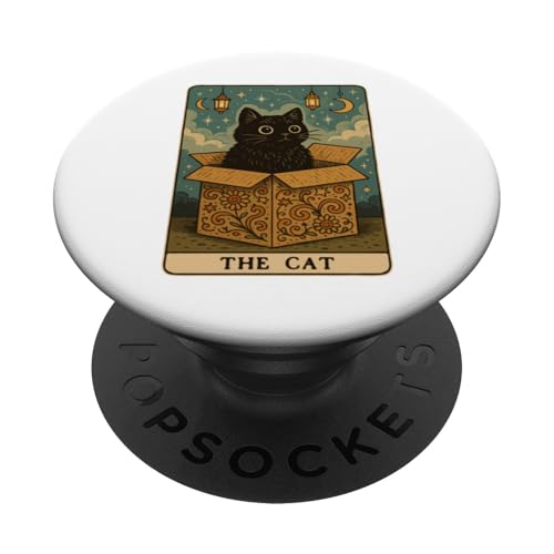 The Cat Tarotkarte Katzenliebhaber Lustige Katze PopSockets Klebender PopGrip The Cat Tarotkarte Katzenliebhaber Lustige Katze PopSockets Klebender PopGrip von Cat Tarot Card Designs