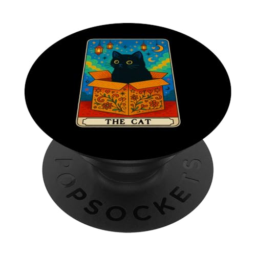 The Cat Tarotkarte Katzenliebhaber Lustige Katze PopSockets Klebender PopGrip The Cat Tarotkarte Katzenliebhaber Lustige Katze PopSockets Klebender PopGrip von Cat Tarot Card Designs