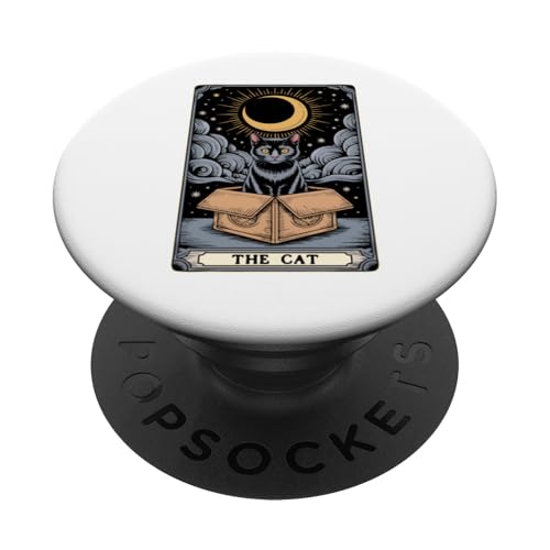 The Cat Tarotkarte Katzenliebhaber Lustige Katze PopSockets Klebender PopGrip The Cat Tarotkarte Katzenliebhaber Lustige Katze PopSockets Klebender PopGrip von Cat Tarot Card Designs