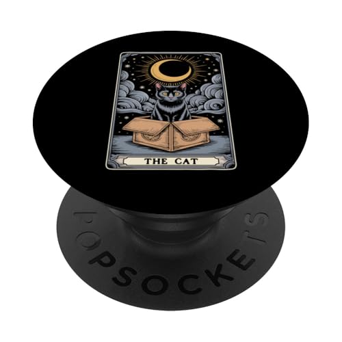 The Cat Tarotkarte Katzenliebhaber Lustige Katze PopSockets Klebender PopGrip The Cat Tarotkarte Katzenliebhaber Lustige Katze PopSockets Klebender PopGrip von Cat Tarot Card Designs