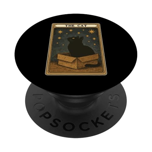 The Cat Tarotkarte Katzenliebhaber Lustige Katze PopSockets Klebender PopGrip The Cat Tarotkarte Katzenliebhaber Lustige Katze PopSockets Klebender PopGrip von Cat Tarot Card Designs