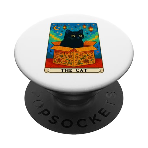 The Cat Tarotkarte Katzenliebhaber Lustige Katze PopSockets Klebender PopGrip The Cat Tarotkarte Katzenliebhaber Lustige Katze PopSockets Klebender PopGrip von Cat Tarot Card Designs