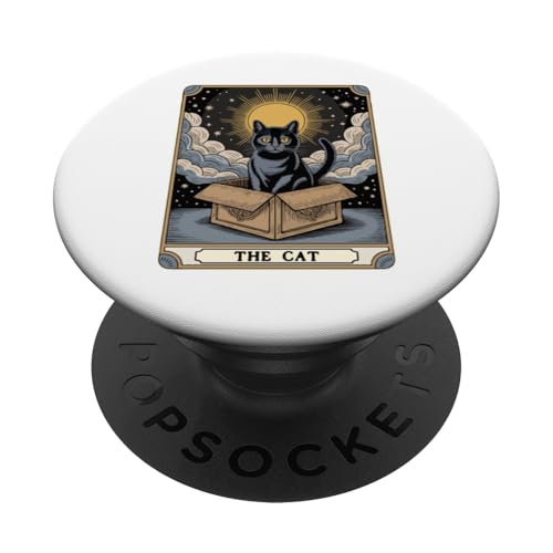 The Cat Tarotkarte Katzenliebhaber Lustige Katze PopSockets Klebender PopGrip The Cat Tarotkarte Katzenliebhaber Lustige Katze PopSockets Klebender PopGrip von Cat Tarot Card Designs
