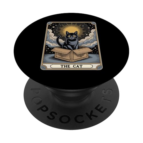 The Cat Tarotkarte Katzenliebhaber Lustige Katze PopSockets Klebender PopGrip The Cat Tarotkarte Katzenliebhaber Lustige Katze PopSockets Klebender PopGrip von Cat Tarot Card Designs