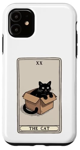 The Cat Tarotkarte Mystic Cat In Box Lustige Katze Hülle für iPhone 11 The Cat Tarotkarte Mystic Cat In Box Lustige Katze Hülle für iPhone 11 von Cat Tarot Card Designs