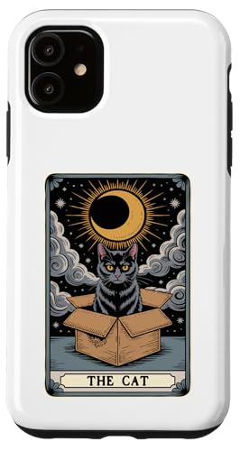 The Cat Tarotkarte Mystic Cat In Box Lustige Katze Hülle für iPhone 11 The Cat Tarotkarte Mystic Cat In Box Lustige Katze Hülle für iPhone 11 von Cat Tarot Card Designs
