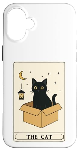 The Cat Tarotkarte Mystic Cat In Box Lustige Katze Hülle für iPhone 16 Plus The Cat Tarotkarte Mystic Cat In Box Lustige Katze Hülle für iPhone 16 Plus von Cat Tarot Card Designs