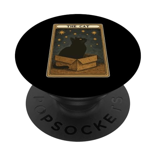 The Cat Tarotkarte Mystic Cat In Box Lustige Katze PopSockets Klebender PopGrip The Cat Tarotkarte Mystic Cat In Box Lustige Katze PopSockets Klebender PopGrip von Cat Tarot Card Designs
