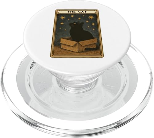 The Cat Tarotkarte Mystic Cat In Box Lustige Katze PopSockets PopGrip für MagSafe The Cat Tarotkarte Mystic Cat In Box Lustige Katze PopSockets PopGrip für MagSafe von Cat Tarot Card Designs