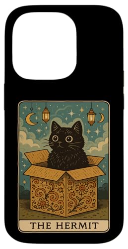The Hermit Tarotkarte Katze in Box Mystic Funny Cat Hülle für iPhone 14 Pro The Hermit Tarotkarte Katze in Box Mystic Funny Cat Hülle für iPhone 14 Pro von Cat Tarot Card Designs