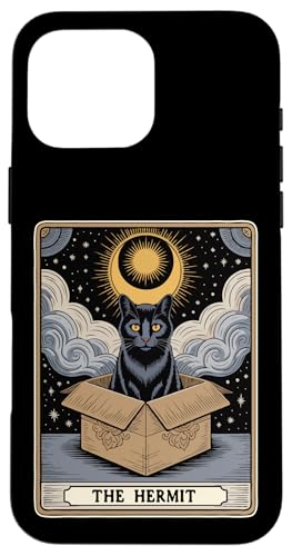 The Hermit Tarotkarte Katze in Box Mystic Funny Cat Hülle für iPhone 16 Pro Max The Hermit Tarotkarte Katze in Box Mystic Funny Cat Hülle für iPhone 16 Pro Max von Cat Tarot Card Designs