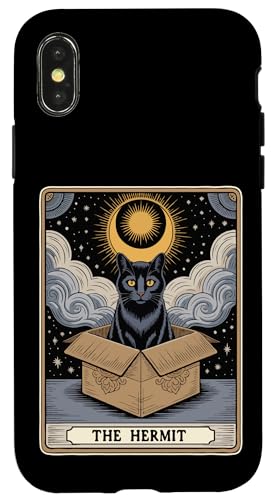 The Hermit Tarotkarte Katze in Box Mystic Funny Cat Hülle für iPhone X/XS The Hermit Tarotkarte Katze in Box Mystic Funny Cat Hülle für iPhone X/XS von Cat Tarot Card Designs