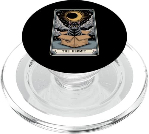 The Hermit Tarotkarte Katze in Box Mystic Funny Cat PopSockets PopGrip für MagSafe The Hermit Tarotkarte Katze in Box Mystic Funny Cat PopSockets PopGrip für MagSafe von Cat Tarot Card Designs