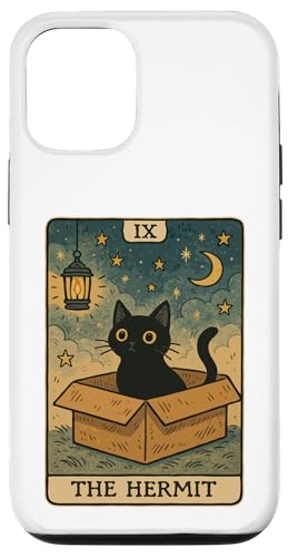 The Hermit Tarotkarte Mystic Cat In Box Lustige Katze Hülle für iPhone 12/12 Pro The Hermit Tarotkarte Mystic Cat In Box Lustige Katze Hülle für iPhone 12/12 Pro von Cat Tarot Card Designs
