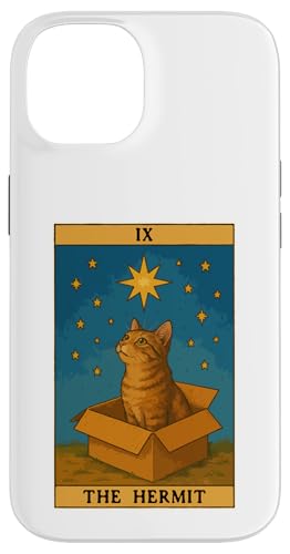The Hermit Tarotkarte Mystic Cat In Box Lustige Katze Hülle für iPhone 14 The Hermit Tarotkarte Mystic Cat In Box Lustige Katze Hülle für iPhone 14 von Cat Tarot Card Designs