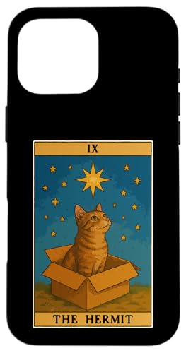 The Hermit Tarotkarte Mystic Cat In Box Lustige Katze Hülle für iPhone 16 Pro Max The Hermit Tarotkarte Mystic Cat In Box Lustige Katze Hülle für iPhone 16 Pro Max von Cat Tarot Card Designs