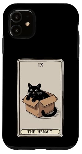 The Hermit Tarotkarte für Katzenliebhaber, lustige Katze Hülle für iPhone 11 The Hermit Tarotkarte für Katzenliebhaber, lustige Katze Hülle für iPhone 11 von Cat Tarot Card Designs