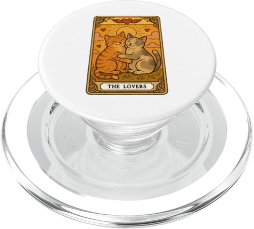 The Lovers Tarotkarte Katzenliebhaber Lustige Katze PopSockets PopGrip für MagSafe The Lovers Tarotkarte Katzenliebhaber Lustige Katze PopSockets PopGrip für MagSafe von Cat Tarot Card Designs