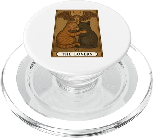 The Lovers Tarotkarte Katzenliebhaber Lustige Katze PopSockets PopGrip für MagSafe The Lovers Tarotkarte Katzenliebhaber Lustige Katze PopSockets PopGrip für MagSafe von Cat Tarot Card Designs
