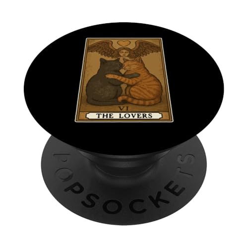 The Lovers Tarotkarte Mystic Cat In Box Lustige Katze PopSockets Klebender PopGrip The Lovers Tarotkarte Mystic Cat In Box Lustige Katze PopSockets Klebender PopGrip von Cat Tarot Card Designs