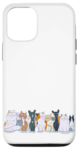 Cat Doodles Cartoon Zeichnung Illustration Katze Papa Katze Mama Hülle für iPhone 12/12 Pro Cat Doodles Cartoon Zeichnung Illustration Katze Papa Katze Mama Hülle für iPhone 12/12 Pro von Cat Tees NYC
