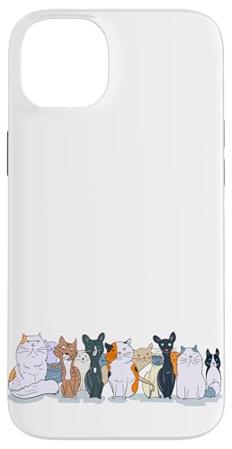 Cat Doodles Cartoon Zeichnung Illustration Katze Papa Katze Mama Hülle für iPhone 14 Plus Cat Doodles Cartoon Zeichnung Illustration Katze Papa Katze Mama Hülle für iPhone 14 Plus von Cat Tees NYC