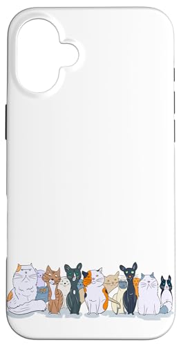 Cat Doodles Cartoon Zeichnung Illustration Katze Papa Katze Mama Hülle für iPhone 16 Plus Cat Doodles Cartoon Zeichnung Illustration Katze Papa Katze Mama Hülle für iPhone 16 Plus von Cat Tees NYC