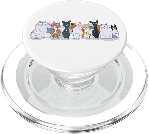 Cat Doodles Cartoon Zeichnung Illustration Katze Papa Katze Mama PopSockets PopGrip für MagSafe Cat Doodles Cartoon Zeichnung Illustration Katze Papa Katze Mama PopSockets PopGrip für MagSafe von Cat Tees NYC