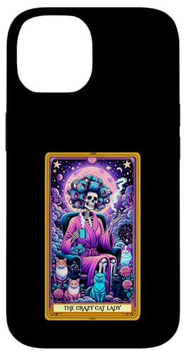 Crazy Cat Lady Tarotkarte Katze Mama Muttertag Katzen Hülle für iPhone 14 Crazy Cat Lady Tarotkarte Katze Mama Muttertag Katzen Hülle für iPhone 14 von Cat Tees NYC