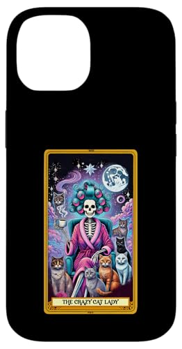 Crazy Cat Lady Tarotkarte Katze Mama Muttertag Katzen Hülle für iPhone 14 Crazy Cat Lady Tarotkarte Katze Mama Muttertag Katzen Hülle für iPhone 14 von Cat Tees NYC