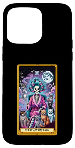 Crazy Cat Lady Tarotkarte Katze Mama Muttertag Katzen Hülle für iPhone 15 Pro Max Crazy Cat Lady Tarotkarte Katze Mama Muttertag Katzen Hülle für iPhone 15 Pro Max von Cat Tees NYC