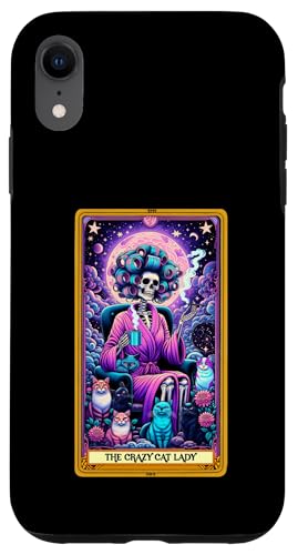 Crazy Cat Lady Tarotkarte Katze Mama Muttertag Katzen Hülle für iPhone XR Crazy Cat Lady Tarotkarte Katze Mama Muttertag Katzen Hülle für iPhone XR von Cat Tees NYC