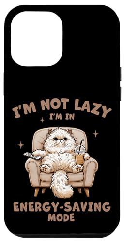 Funny Cat I'm not Lazy Energiesparmodus Rot Bett Verrottung Hülle für iPhone 12 Pro Max Funny Cat I'm not Lazy Energiesparmodus Rot Bett Verrottung Hülle für iPhone 12 Pro Max von Cat Tees NYC