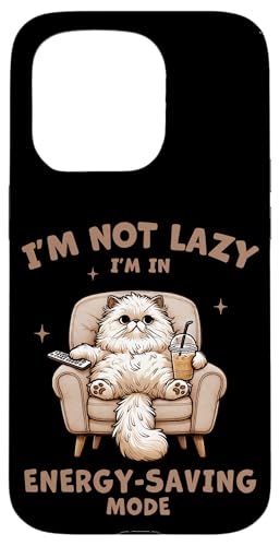 Funny Cat I'm not Lazy Energiesparmodus Rot Bett Verrottung Hülle für iPhone 15 Pro Funny Cat I'm not Lazy Energiesparmodus Rot Bett Verrottung Hülle für iPhone 15 Pro von Cat Tees NYC
