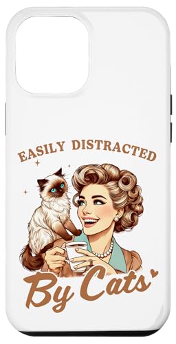 Leicht abgelenkt von Himalaya-Katzen, Retro-Himalaya-Katzenmutter Hülle für iPhone 12 Pro Max Leicht abgelenkt von Himalaya-Katzen, Retro-Himalaya-Katzenmutter Hülle für iPhone 12 Pro Max von Cat Tees NYC